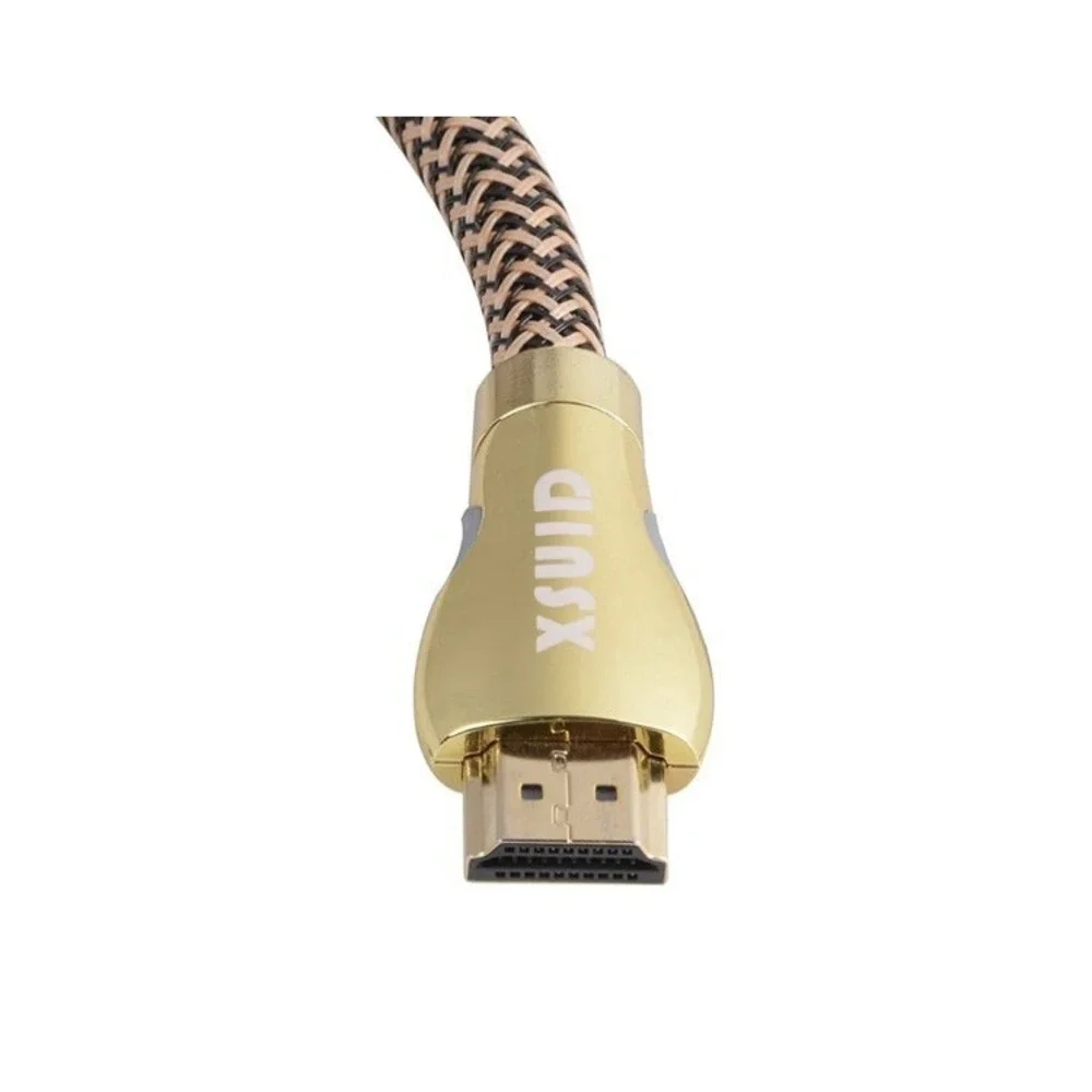 XSUID HDMI 2.0 Cable 3M 4K 60Hz LED Braided Gold Plated High Speed 30AWG Cord